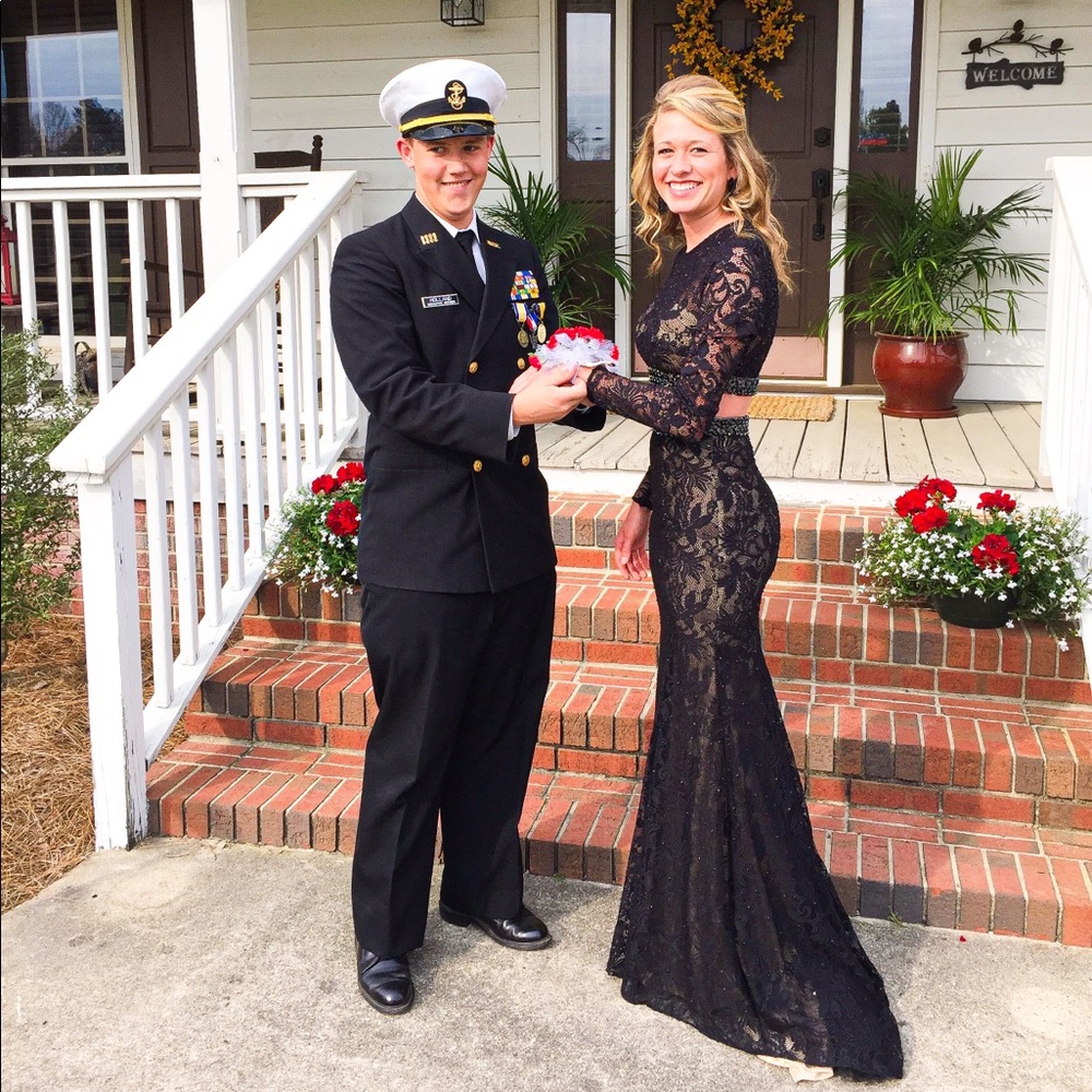Black Lace Formal, Prom Dress